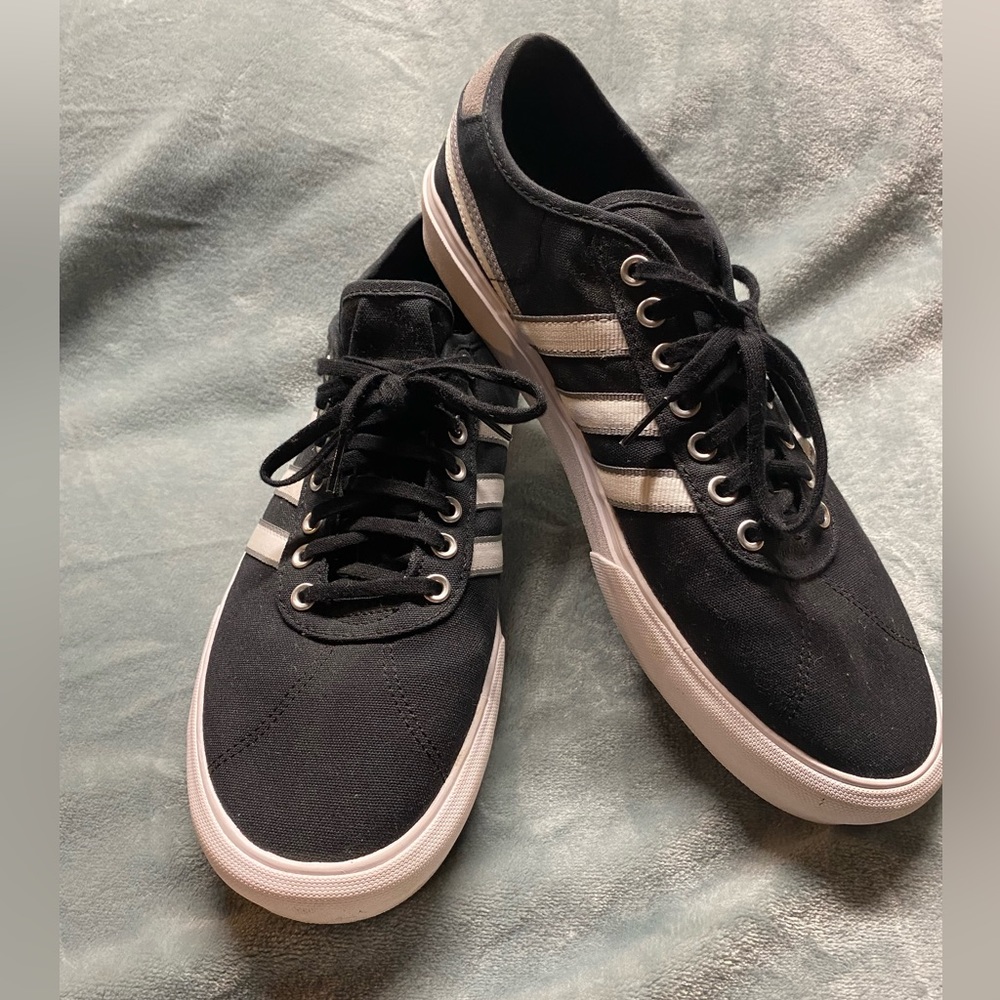 Adidas Delpala Core Black/Grey Men’s Size 13 Canvas Sneakers